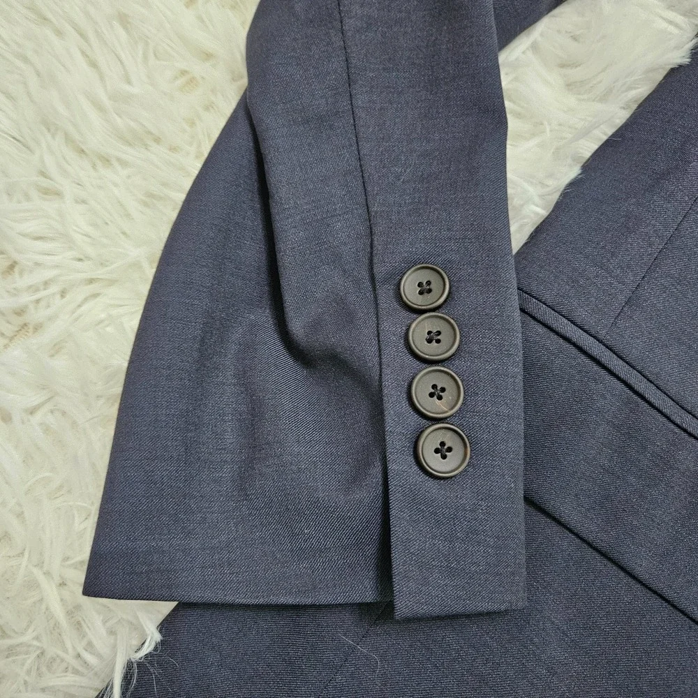 Jos. A. Bank Traveler Travel Tech Suit Mens 41R Slim Fit Navy Blue Wool Blend